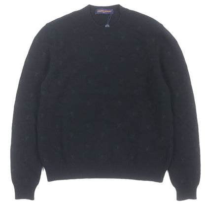 Louis Vuitton 24SS 100% Wool LV Logo Embroidery Merino Crew Neck Pullover