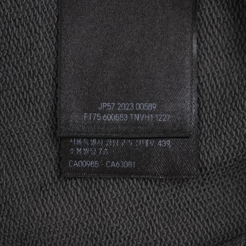 Balenciaga 23AW 600583 100% Cotton 100% Logo Embroidery Pullover Hoodie Gray S