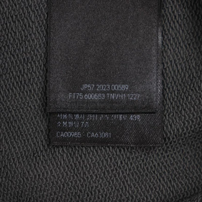Balenciaga 23AW 600583 100% Cotton 100% Logo Embroidery Pullover Hoodie Gray S