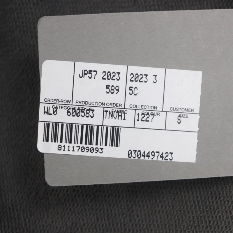 Balenciaga 23AW 600583 100% Cotton 100% Logo Embroidery Pullover Hoodie Gray S