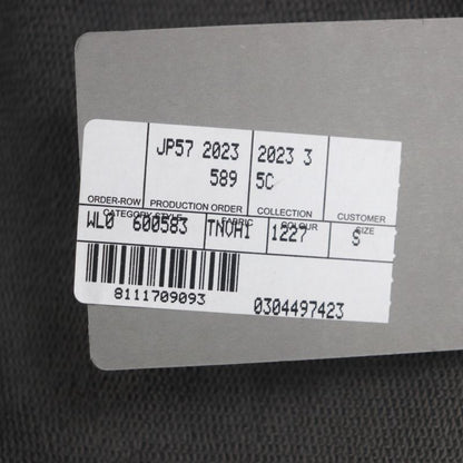 Balenciaga 23AW 600583 100% Cotton 100% Logo Embroidery Pullover Hoodie Gray S