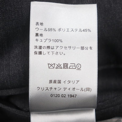  DIOR Homme 24SS 193c243c6326 55% Wool Classic Double Zip Up Jacket Grey 46