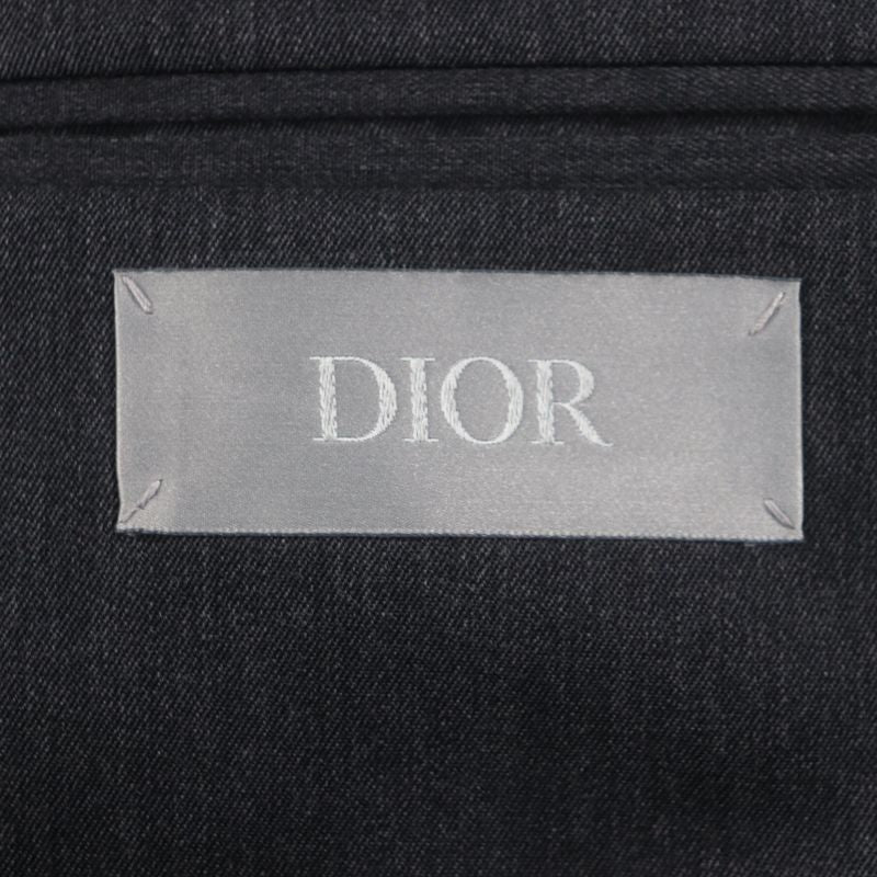  DIOR Homme 24SS 193c243c6326 55% Wool Classic Double Zip Up Jacket Grey 46