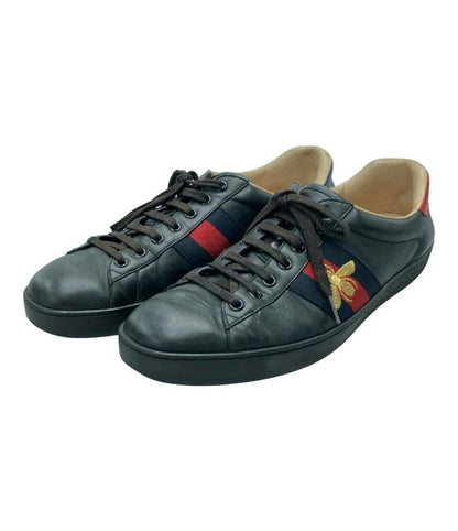 Exclusive Gucci Low Cut Sneakers Ace Bee 429446 Men's SIZE 8 1/2 27.5 Gucci