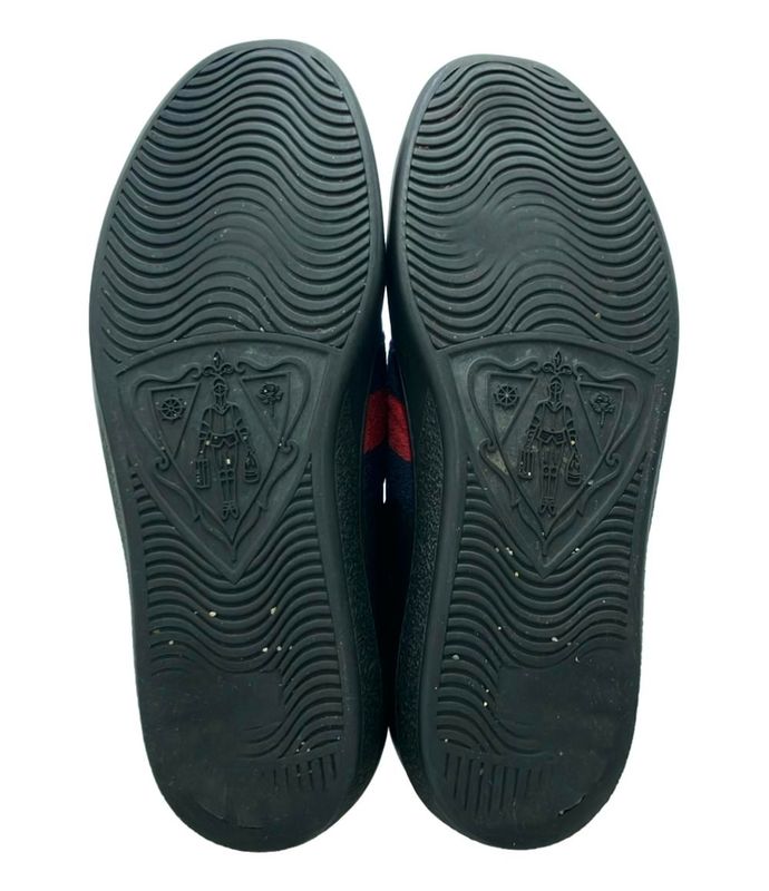 Exclusive Gucci Low Cut Sneakers Ace Bee 429446 Men's SIZE 8 1/2 27.5 Gucci