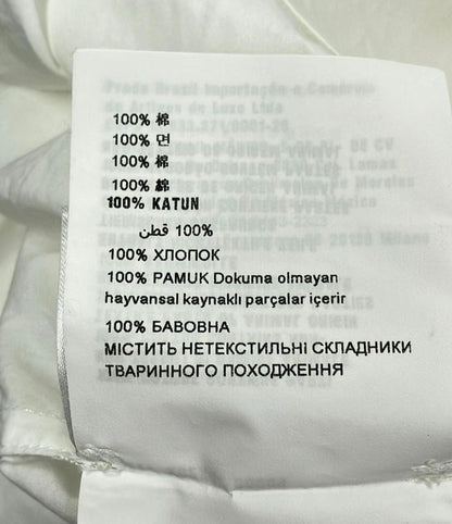 Prada Off-Shoulder Long Sleeve Ribbon Blouse Women's Size 38s (S) Prada