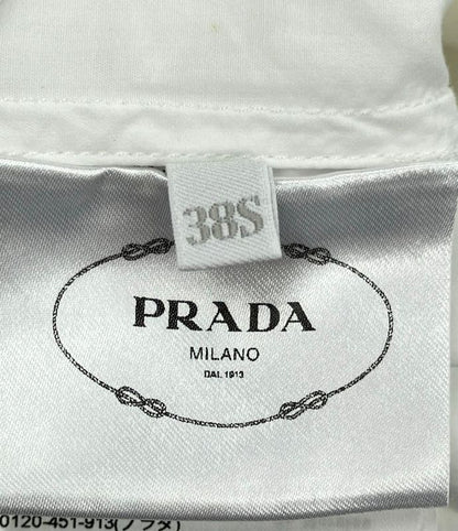 Prada Off-Shoulder Long Sleeve Ribbon Blouse Women's Size 38s (S) Prada