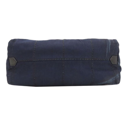 Prada 1bg347 Logo Tote Bag Denim Women