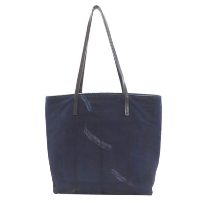Prada 1bg347 Logo Tote Bag Denim Women