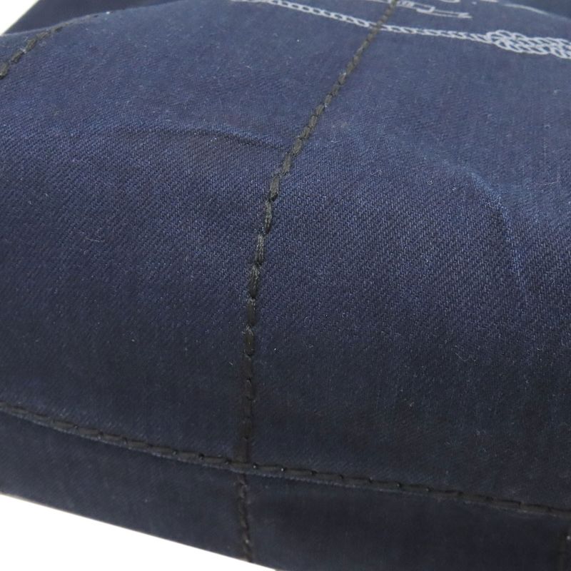 Prada 1bg347 Logo Tote Bag Denim Women