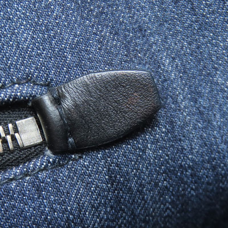 Prada 1bg347 Logo Tote Bag Denim Women