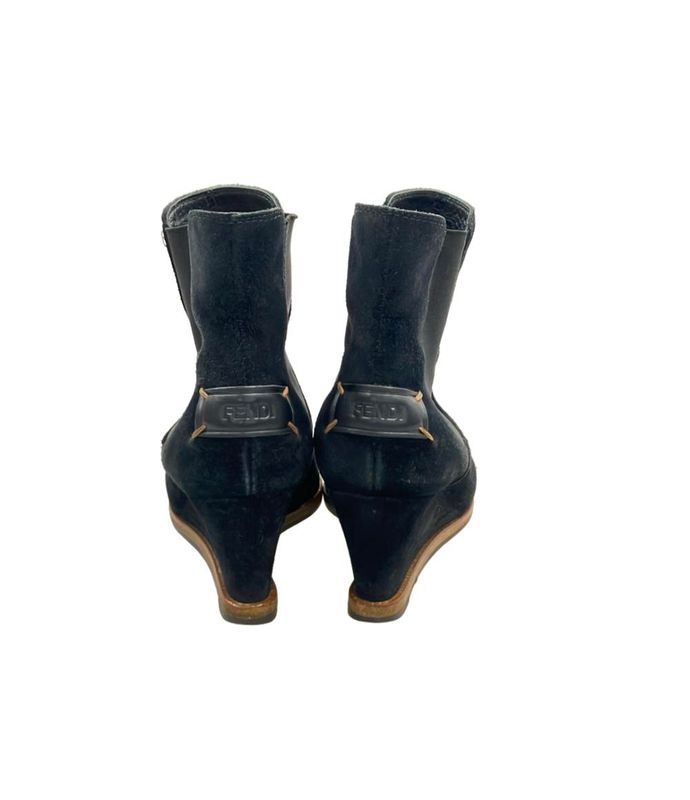 Fendi Side Gore Boots Wedge Sole Women's Size 36 (M) Fendi