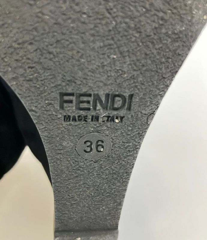 Fendi Side Gore Boots Wedge Sole Women's Size 36 (M) Fendi