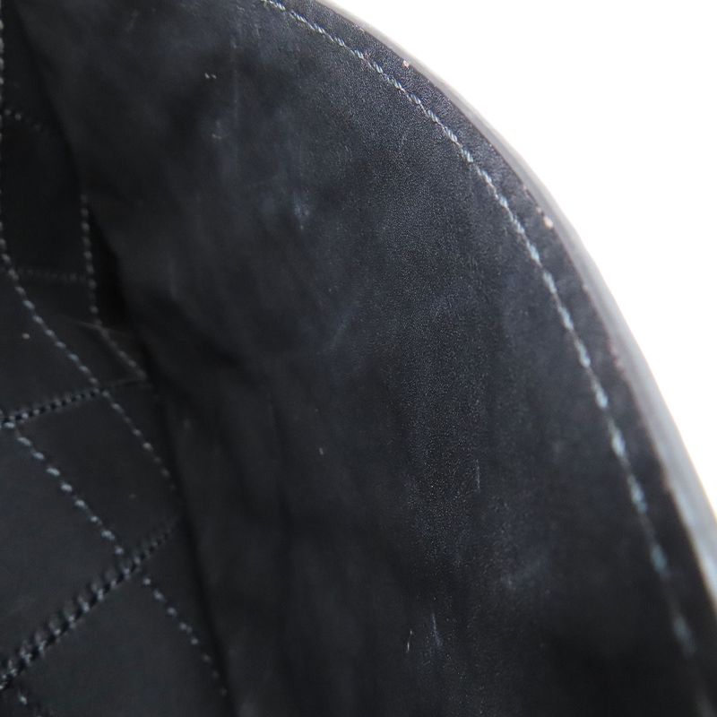 Chanel Matelasse Silver Hardware Shoulder Bag Calf Women