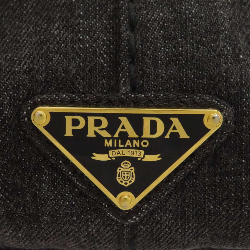 Prada 1bg642 Canapa Tote 2WAY Handbag Denim Women