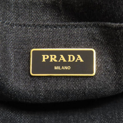 Prada 1bg642 Canapa Tote 2WAY Handbag Denim Women
