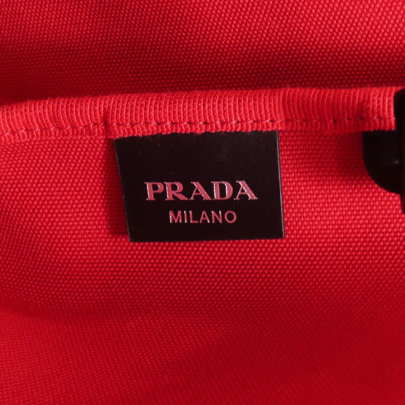 Prada Dinosaur Motif Tote Bag Canvas Women