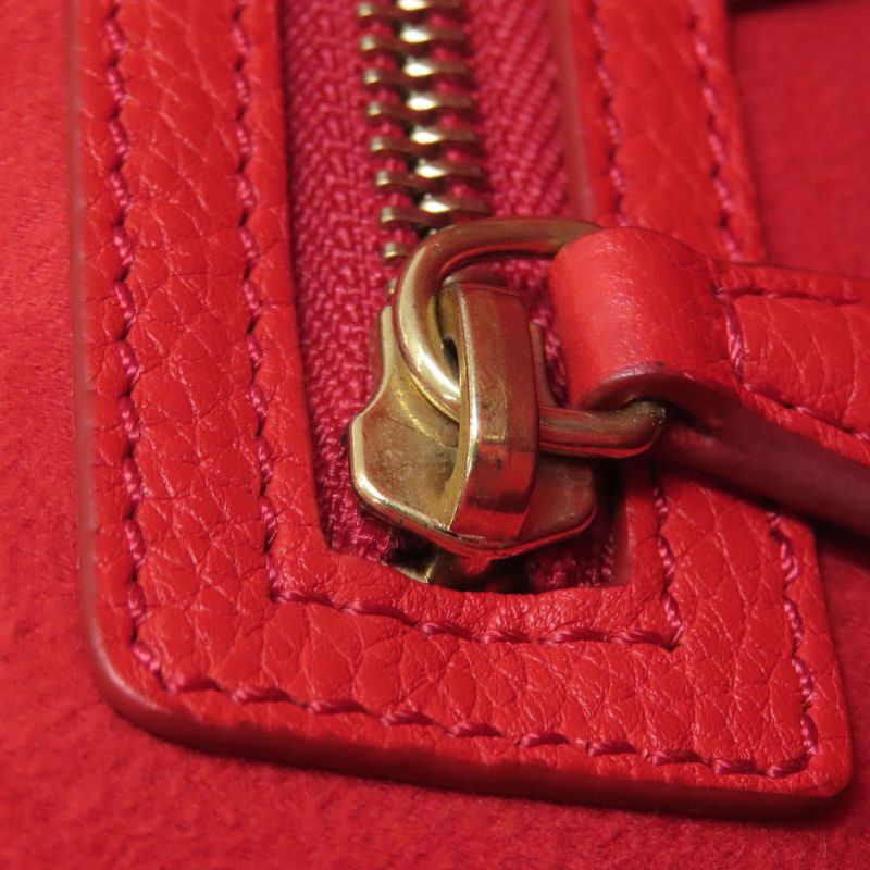 Celine Luggage Micro Handbag Leather Women