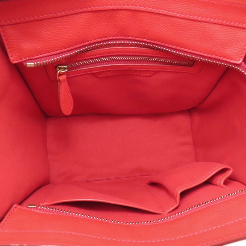 Celine Luggage Micro Handbag Leather Women