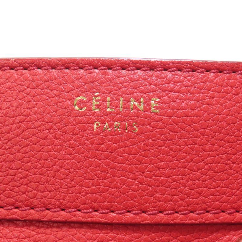 Celine Luggage Micro Handbag Leather Women