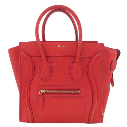 Celine Luggage Micro Handbag Leather Women