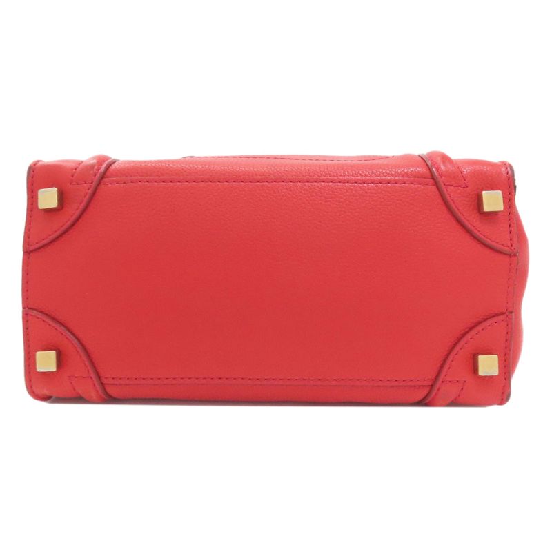 Celine Luggage Micro Handbag Leather Women