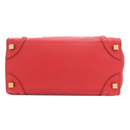 Celine Luggage Micro Handbag Leather Women