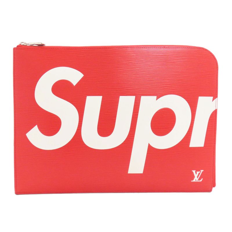 Louis Vuitton M67722 Pochette Jules GM Supreme Collaboration Clutch Bag Epi