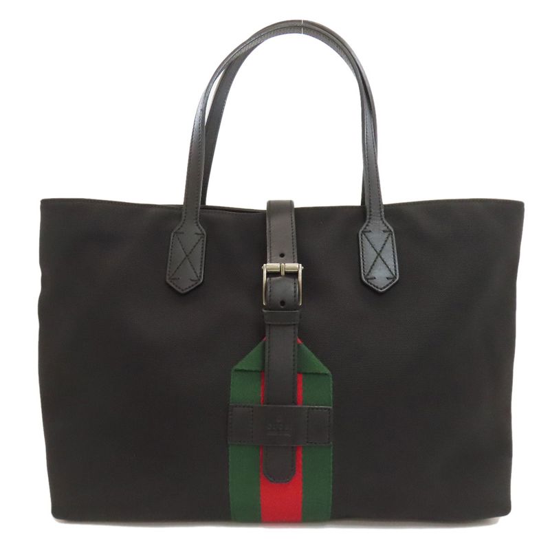 Gucci 337070 Sherry Line Tote Bag Nylon Women