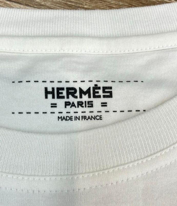 Hermes Paris Short Sleeve T-Shirt Women Size 38 (M) Hermes Paris