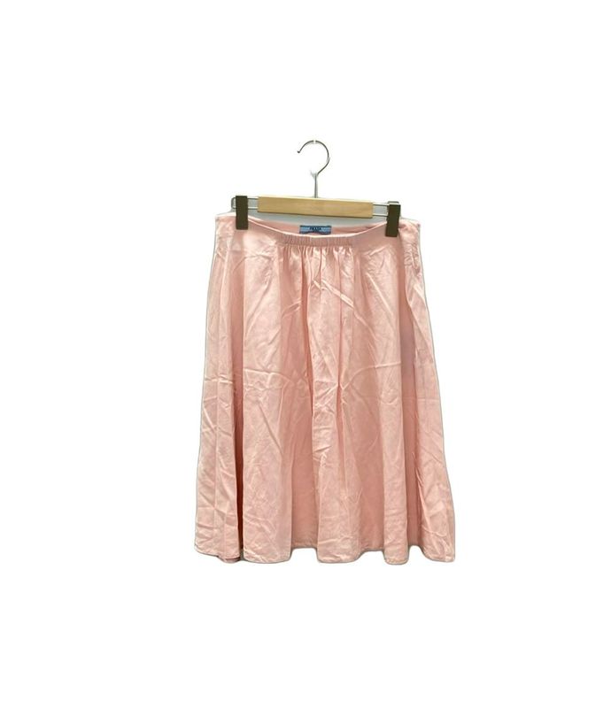Prada Silk Flared Medium Skirt Women Size 42 (L) Prada