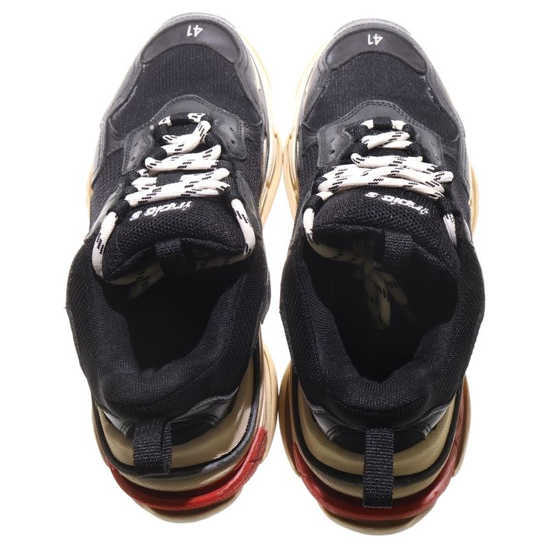 Balenciaga Triple S Triple S Dads Low Cut Sneakers Black 533882
