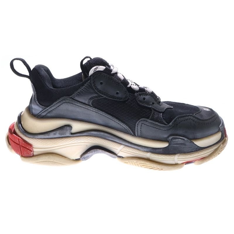 Balenciaga Triple S Triple S Dads Low Cut Sneakers Black 533882