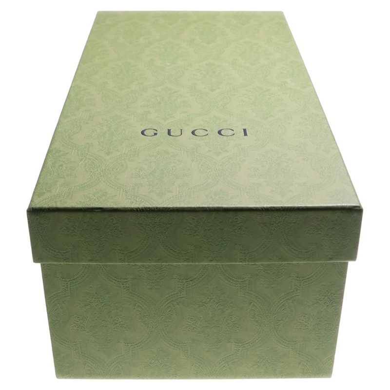 Gucci Interlocking G Rubber Sandals Flat Sandals Gray 770801