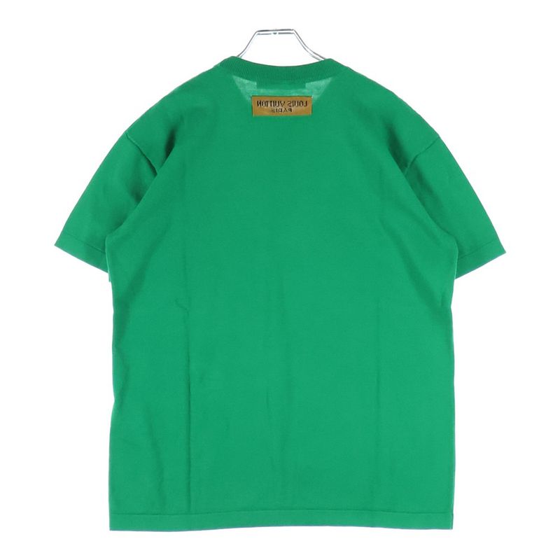 Louis Vuitton 21AW Everyday LV Crew Neck Silk Knit Short Sleeved T-shirt Short