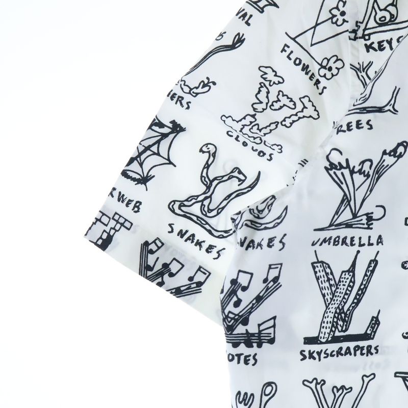 Louis Vuitton 21SS LV Graffiti Short-sleeved Shirt White Rm211m ZIU Hks19w