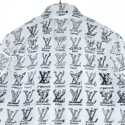 Louis Vuitton 21SS LV Graffiti Short-sleeved Shirt White Rm211m ZIU Hks19w
