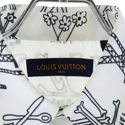 Louis Vuitton 21SS LV Graffiti Short-sleeved Shirt White Rm211m ZIU Hks19w