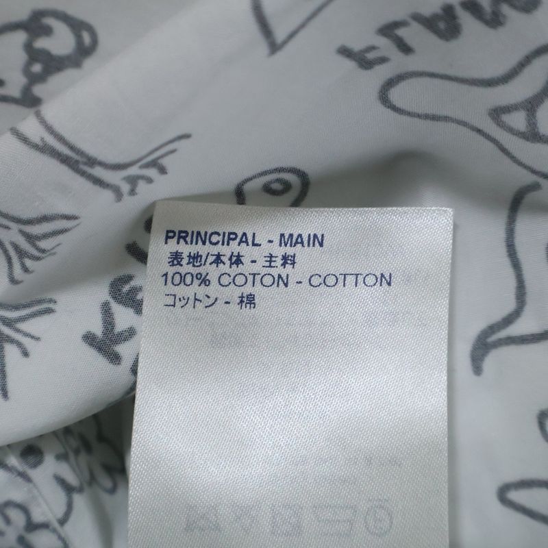 Louis Vuitton 21SS LV Graffiti Short-sleeved Shirt White Rm211m ZIU Hks19w