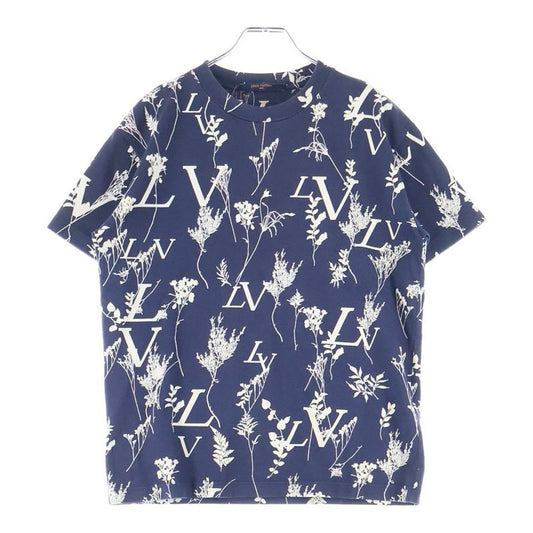 Louis Vuitton 20SS Leaf Discharge Short Sleeved T-shirt Short Sleeved Cut And