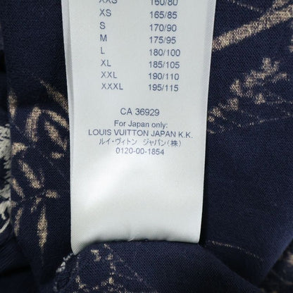 Louis Vuitton 20SS Leaf Discharge Short Sleeved T-shirt Short Sleeved Cut And