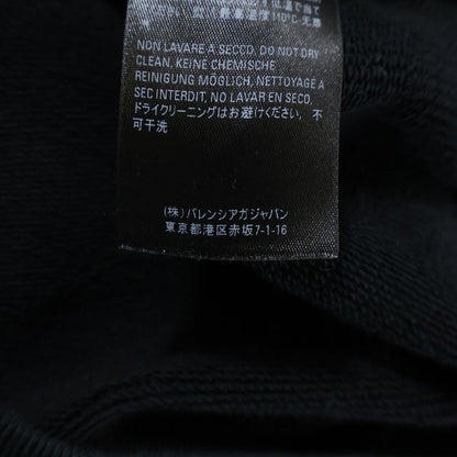 Balenciaga Back Logo Print Pullover Hoodie Black 600583
