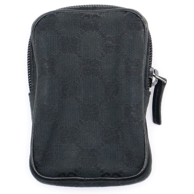 Gucci GG Canvas Cigarette Case Black 115249