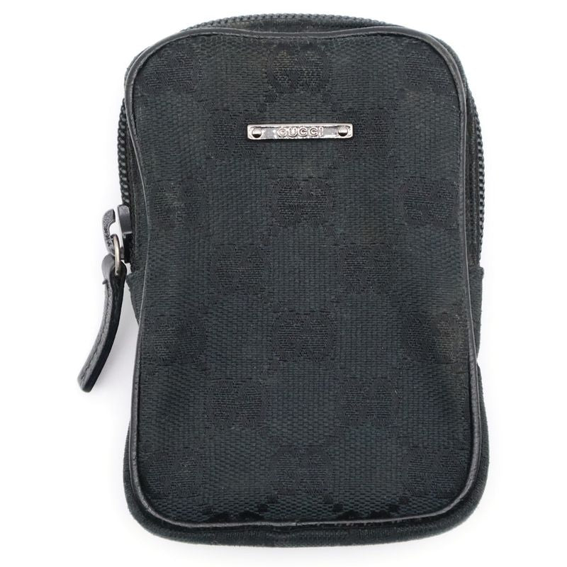Gucci GG Canvas Cigarette Case Black 115249