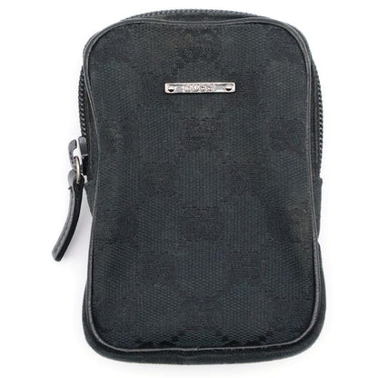 Gucci GG Canvas Cigarette Case Black 115249