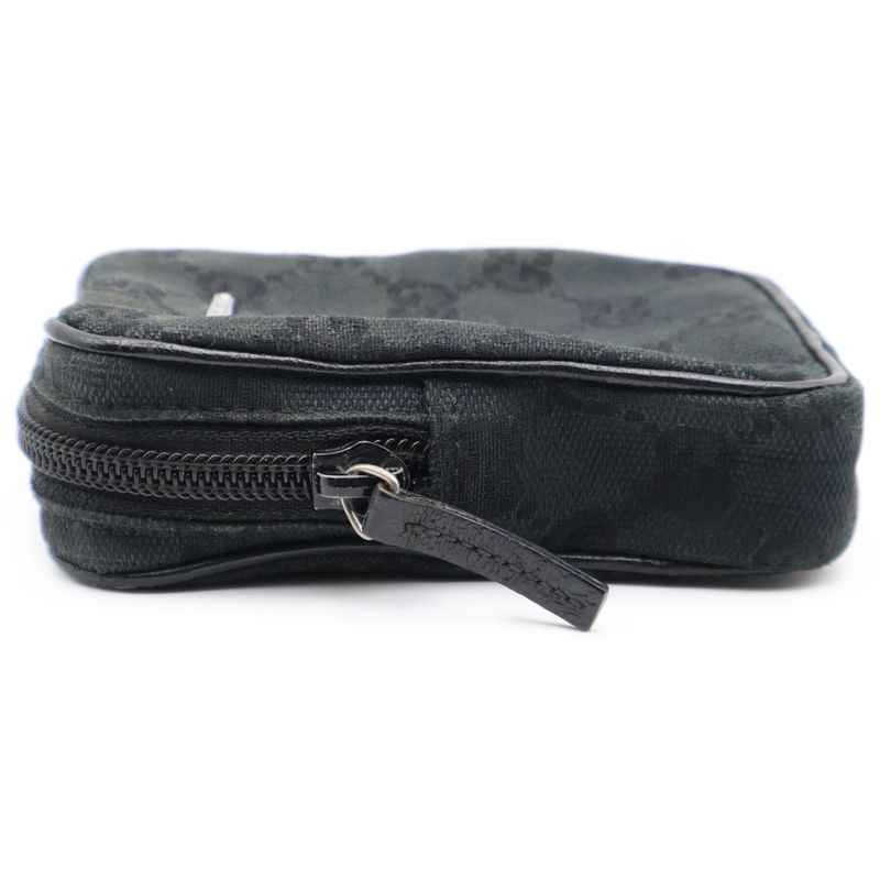 Gucci GG Canvas Cigarette Case Black 115249