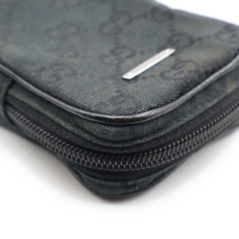 Gucci GG Canvas Cigarette Case Black 115249