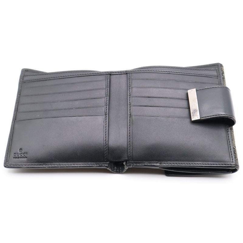 Gucci GG Canvas Wallet Folded Khaki 74209