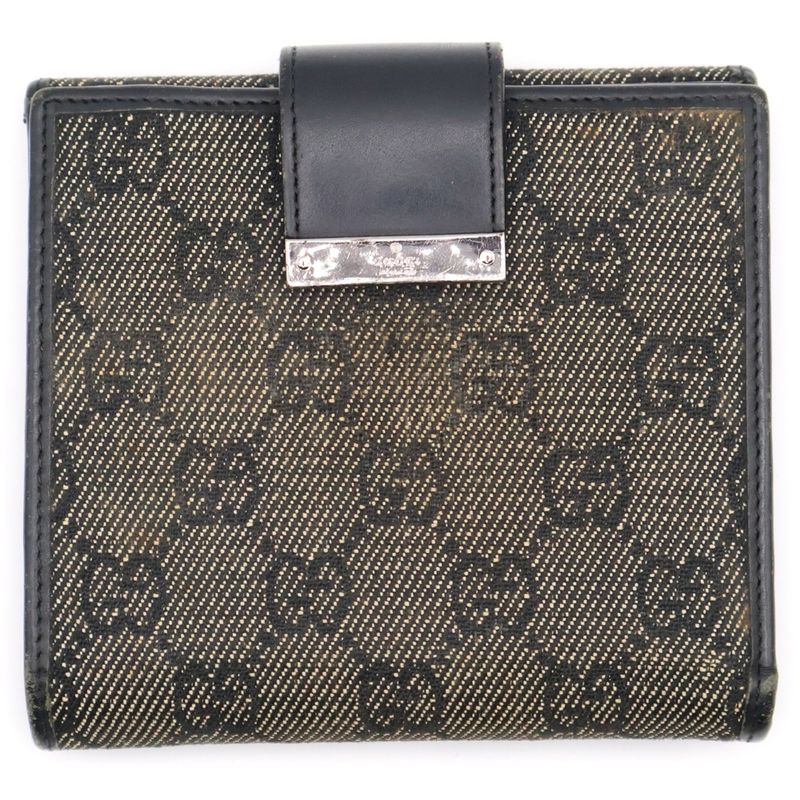 Gucci GG Canvas Wallet Folded Khaki 74209