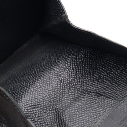 Bvlgari Logo Clip Bifold Coin Case Wallet Black